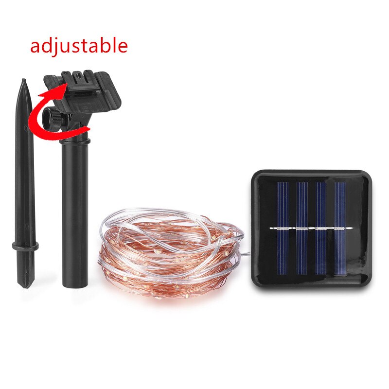 Solar String Fairy Lights 8 modes 10M 20M 30M Waterproof Outdoor Garland Solar Power Lamp Christmas For Garden Decoration