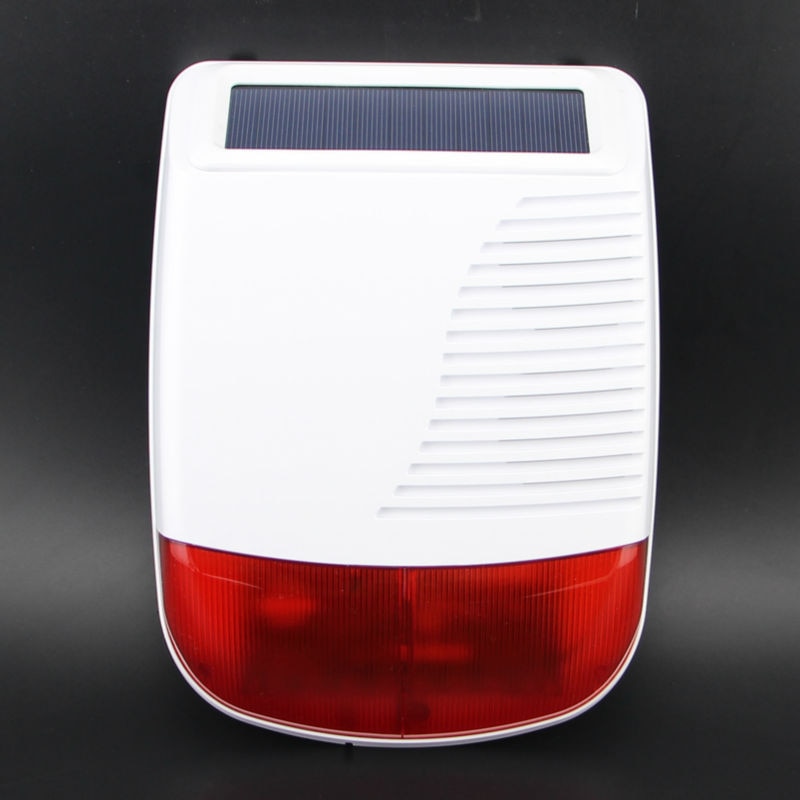 Solar Power Wireless Outdoor Knippert Strobe Siren Voor Inbraak Inbraak Alarm Systeem Home Security