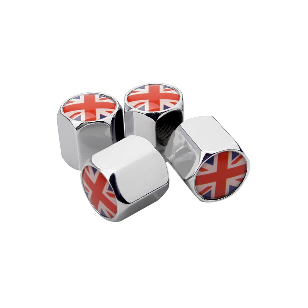 Auto Zubehör Auto Rad Felgen Reifen Ventil Stengel Kappen Britische Flagge für Land Rover Palette Rover Jaguar Bentley BMW Benz KIA MG