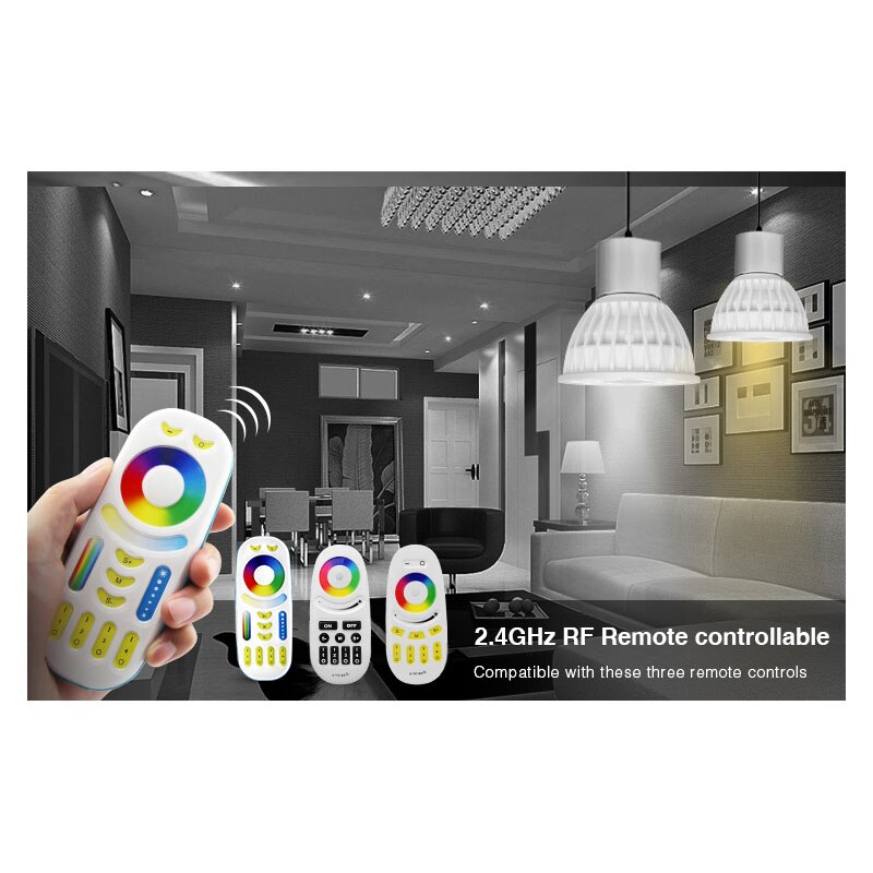 Miboxer AC/DC12V LED Bulb MR16 4W Lamp Light Dimmable RGB + Warm White + White (RGB+CCT) Spotlight Indoor Decoration