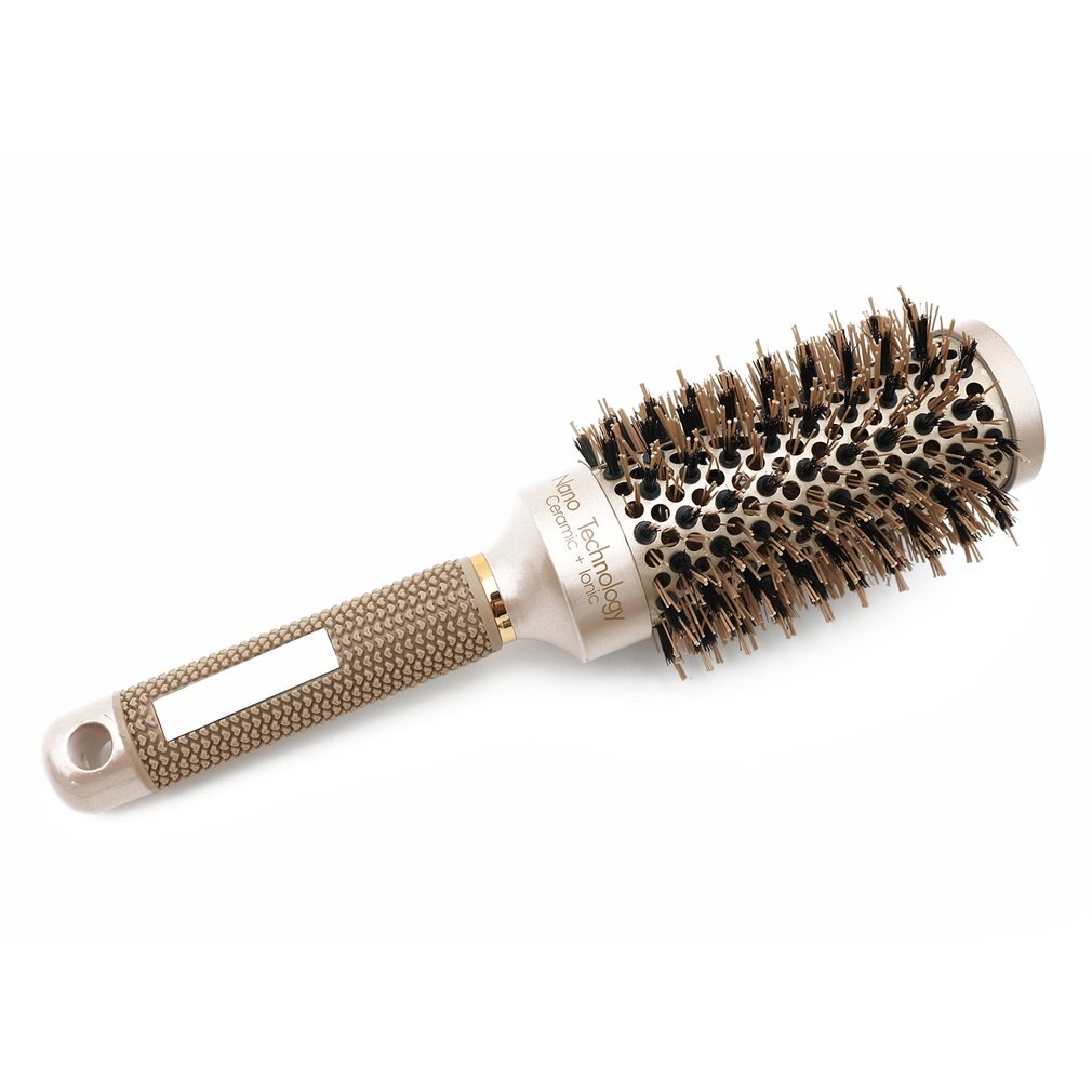 Keramisk aluminium trassel hår kam hår borste hårborste runda frisör kammar för salong frisör styling verktyg: Typ 3( diameter 45mm)