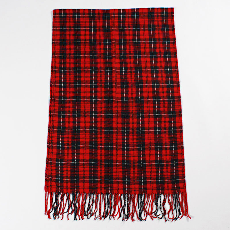 Oversized pashmina kwastjes wintersjaal dames geruite deken sjaal acryl wikkels sjaals kasjmier dames foulard femme sjaals: 9
