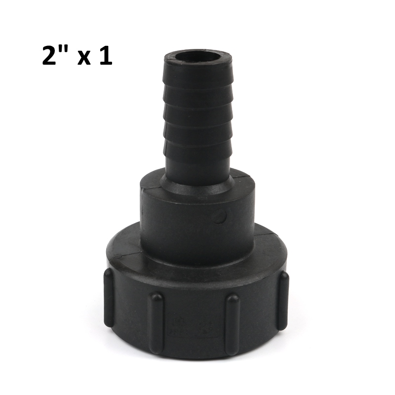 1/2" 3/4" 1" 2 inch Thread IBC Tank Adapter Tap Connector Water Tank Fitting For Home Garden Water Connectors: 2inch x 1