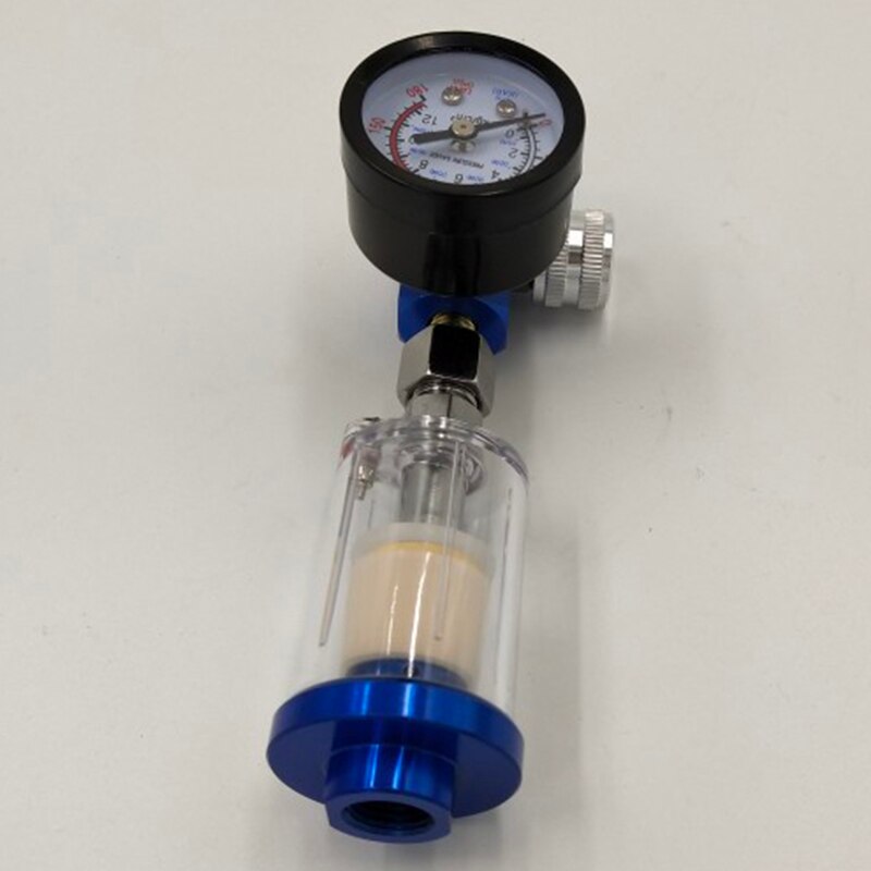 1/4 ridser lufttryk regulator gauge spray værktøj & in-line vandlås filter olie-vand separator pneumatisk værktøj