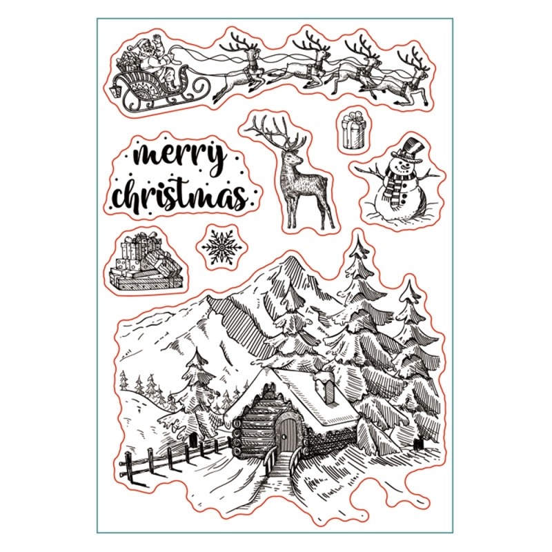 1 Vel Theevlekken Duidelijke Stempel Koffievlekken Achtergrond Transparante Siliconen Stempel Spill voor Scrapbook Kaarten Maken 4,3 x 6,3 Inch: Licht Roze