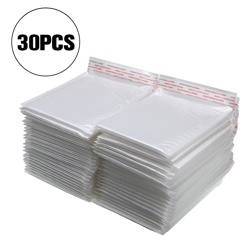 30 Stuks Van Verschillende Specificaties Wit Schuim Envelop Tas Mailers Enveloppen Met Bubble Zak Pakketten Tas