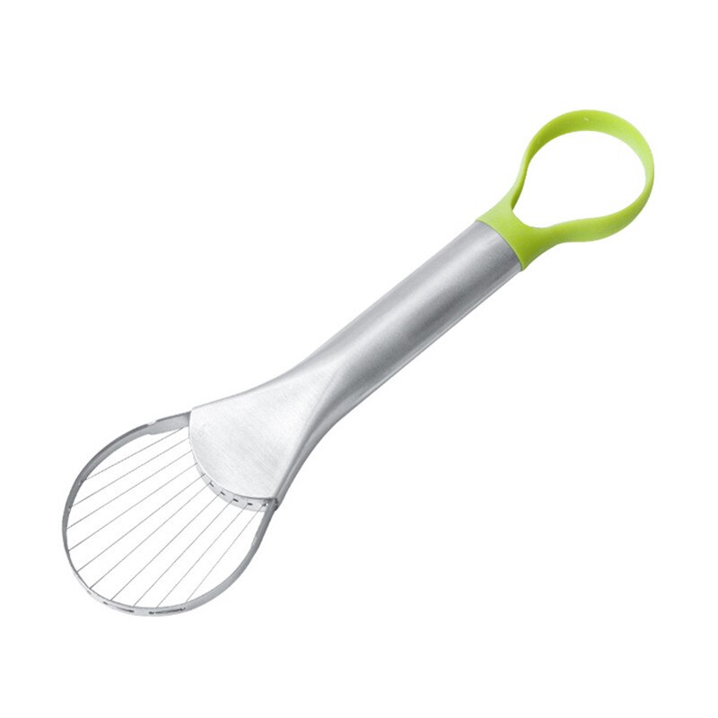 Cortador de aguacates 2 en 1 de mano mom, cortador de Mango de dos puntas, de acero inoxidable de aguacate rebanadora, cuchillo de fruta, utensilio de cocina