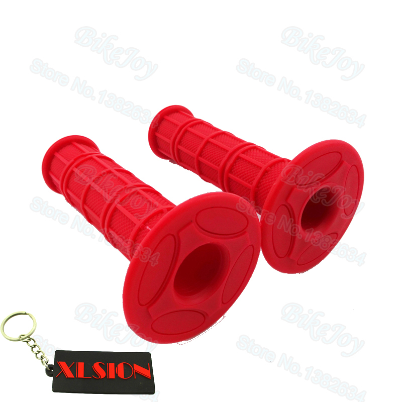 Universale 7/8 "22 Millimetri di Gomma Morbida Manubrio Manopole a Molla Rosso per 125cc 140cc 150cc 160cc Ssr Orion Pit Dirt Bike atv Quad Moto