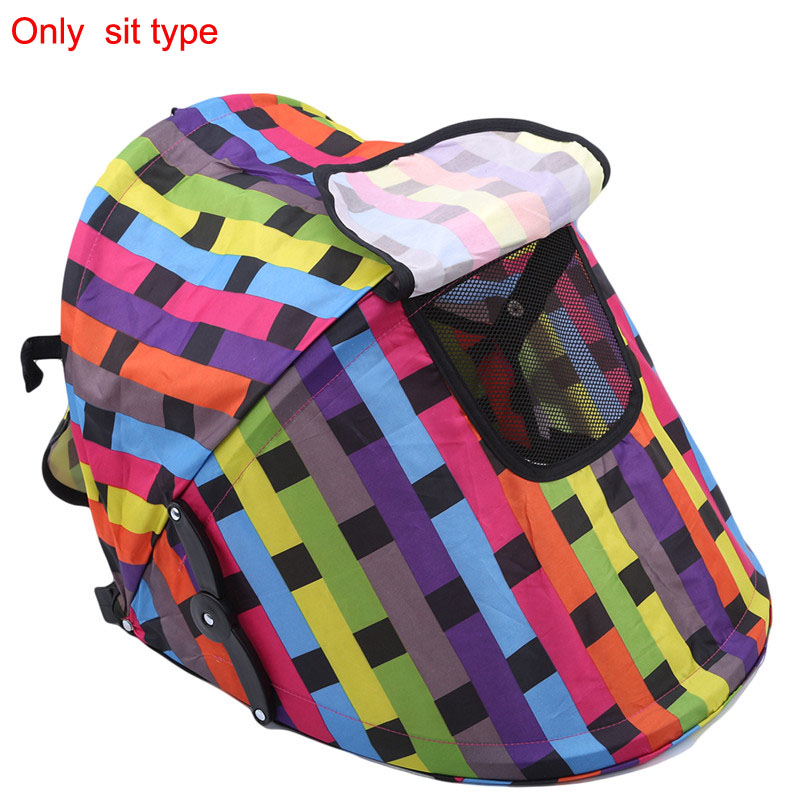 Baby Stroller Sunshield Shade Protection Hood Canopy Cover Prams Stroller Accessories Kids Stroller Sun Visor Carriage Sun Shade: colorful