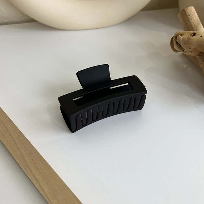 1 pieza de pinzas para el cabello grandes negras, pinzas para el cabello acrílicas elegantes, pasador, pinzas en forma de garra de cangrejo, accesorios para el cabello para mujeres y niñas: Azul oscuro