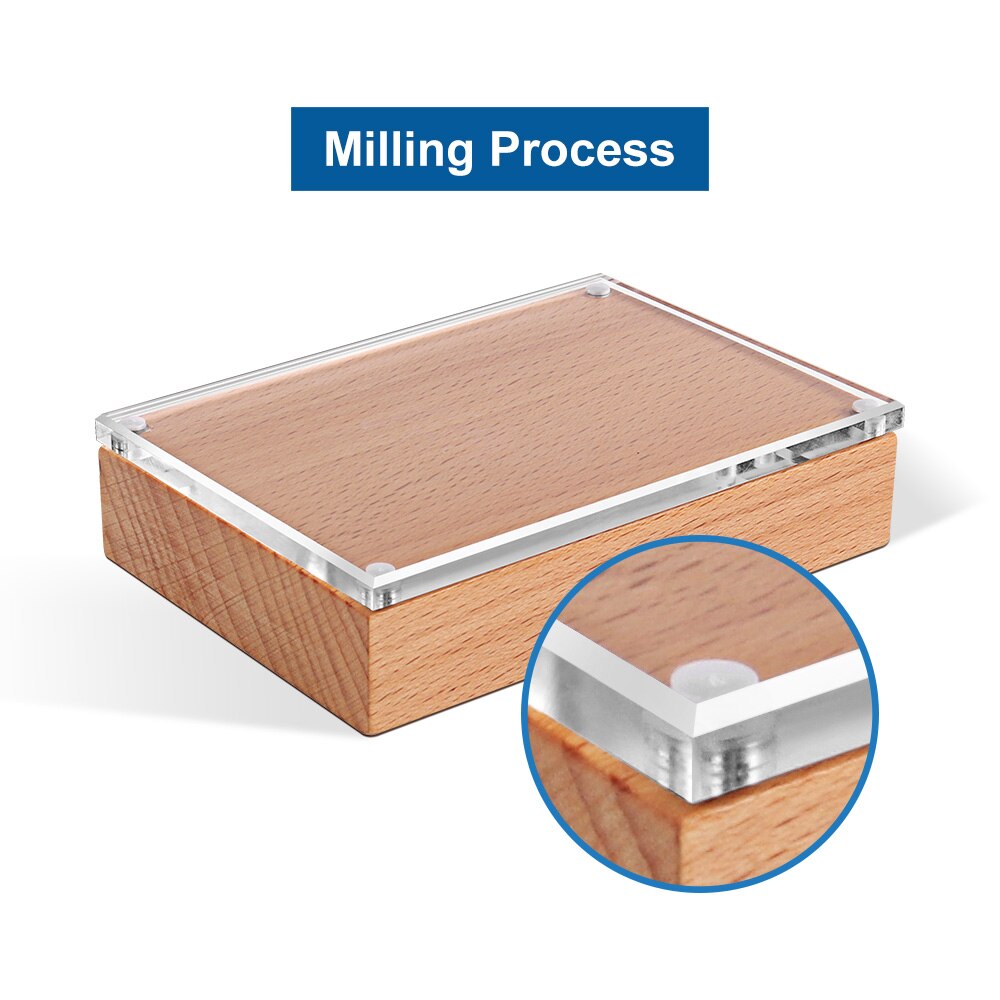 90*54mm Tents Menu Stand Place Wedding Table Name Holders Portrait Style Ad Frame Wood And Magnetic Upright Sign Holder