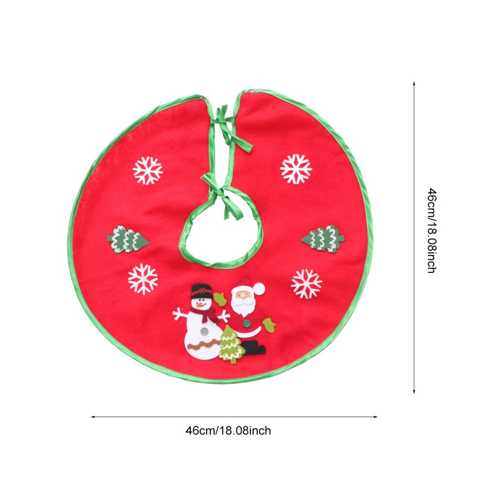 1Pc Xmas Boom Rok Met Decals Mooie Retro Duurzaam Boom Jurk Boom Rok Voor Kerstboom