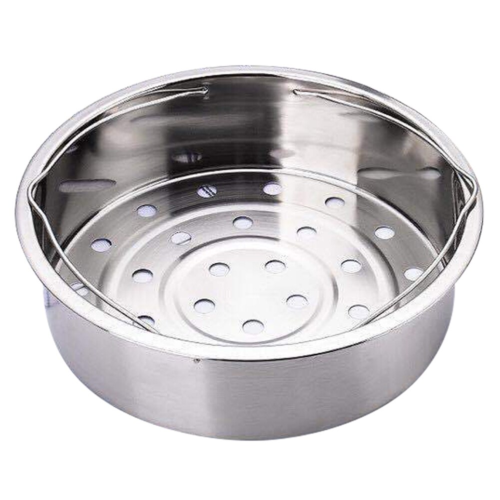High Stainless Steel Pot Steamer Basket Egg Steamer Rack Divider for Pressure Cooker Pot LG66: Big Hole Basket