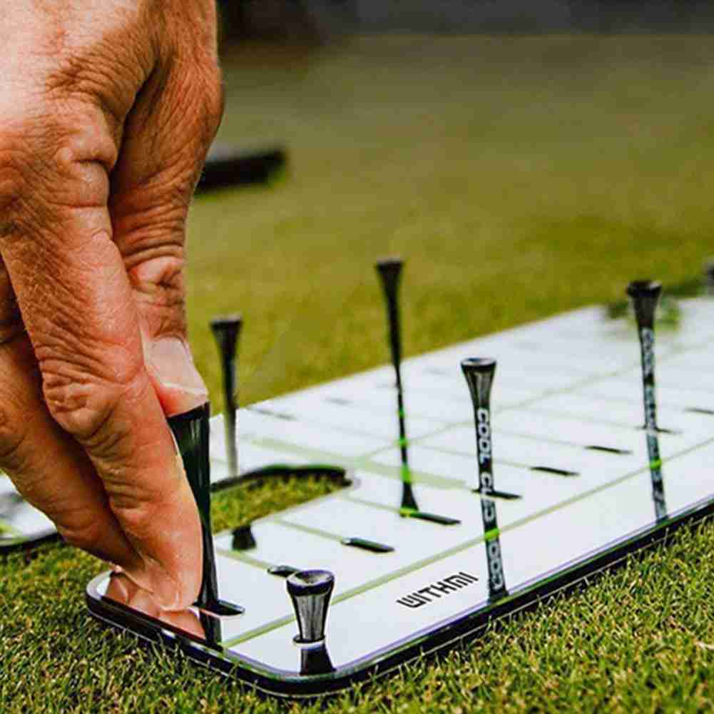 Golfsving rakt träna golf putting spegel ögonlinje golftillbehör putter spegel inriktning träningshjälp svingtränare