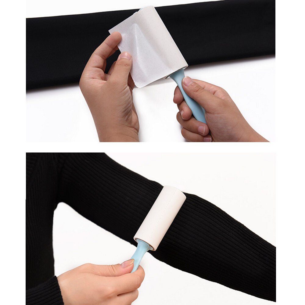 Appareil de nettoyage Portable, nettoyeur de poussière, manteau de vêtements, rouleau à peluches collant, Mini rouleau de papier collant à déchirer, vêtements collants