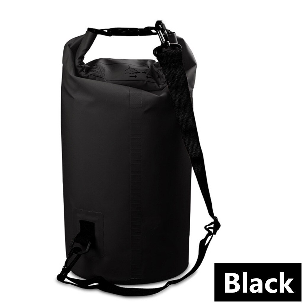 2L Waterproof Dry Bag Pack Sack Swimming Rafting Kayaking River Trekking Floating Sailing Canoing Boating Water Resistance: Black 