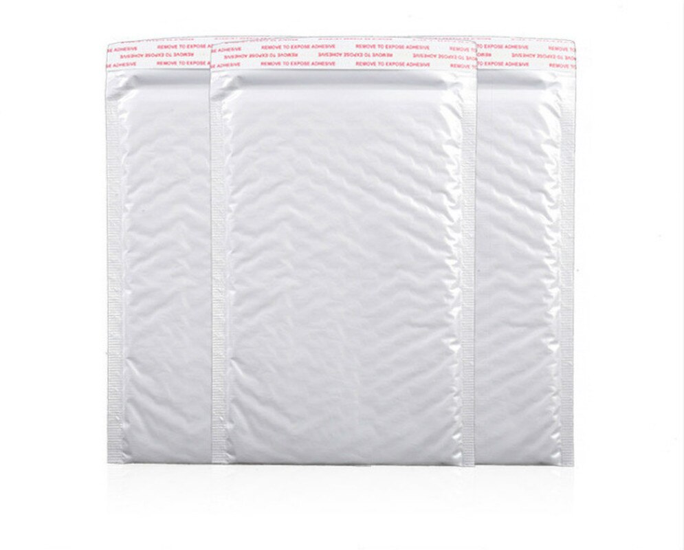 10pc 20*25cm Kunststoff Weiß Schaum Umschlag Tasche Werbungen Aufgefüllte Umschlag mit blasiert Versenden Tasche wickeln Verpackung Taschen
