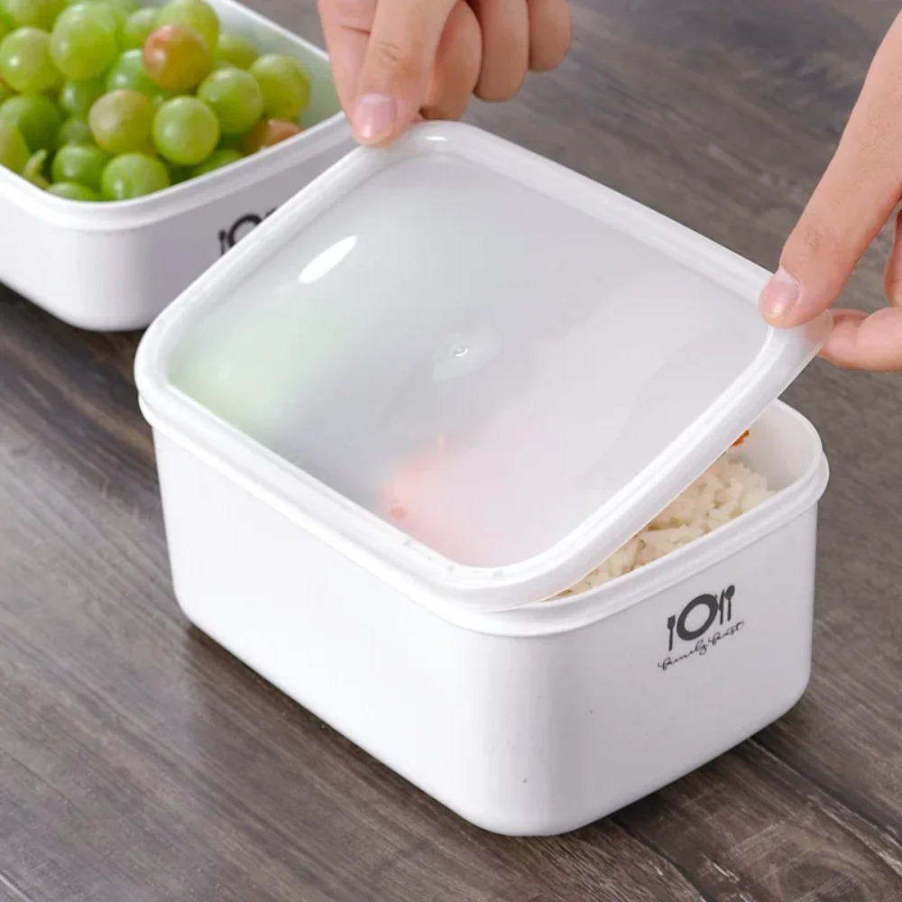 Fiambrera portátil de PP de grado alimenticio para mantener la frescura, almacenamiento de alimentos, contenedores sellados con tapas