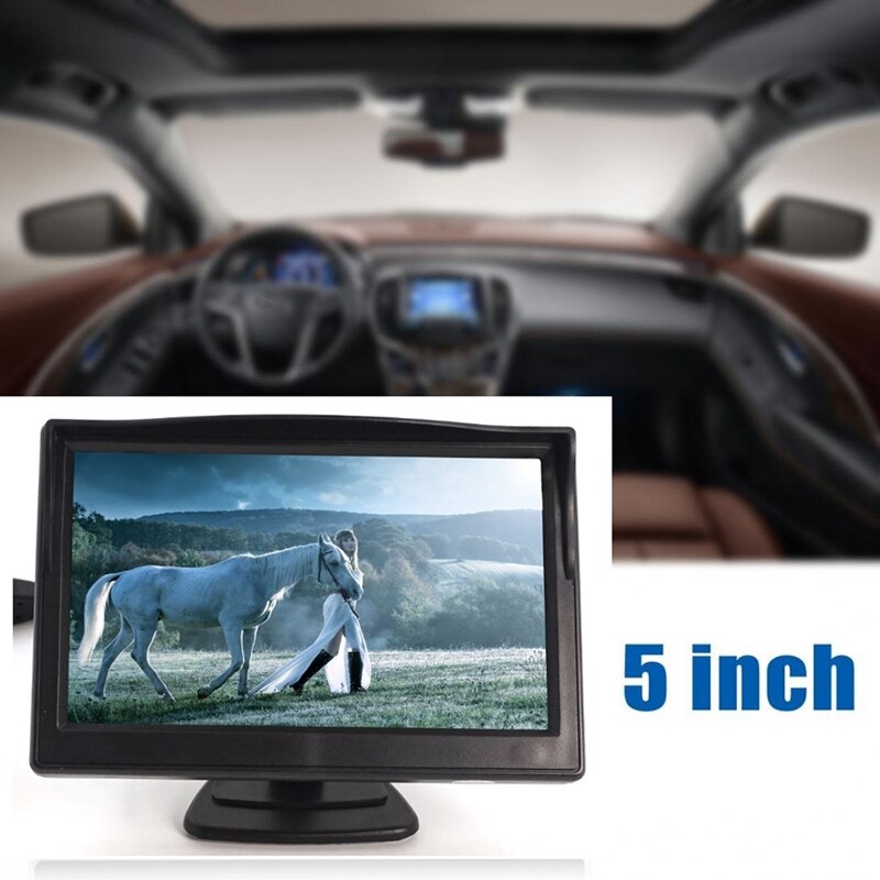 5 Inch Car Rear View Monitor Screen, universele Tft Lcd Av Backlight Auto Kleur Display Voertuig Rear View Backup Camera Beveiliging S