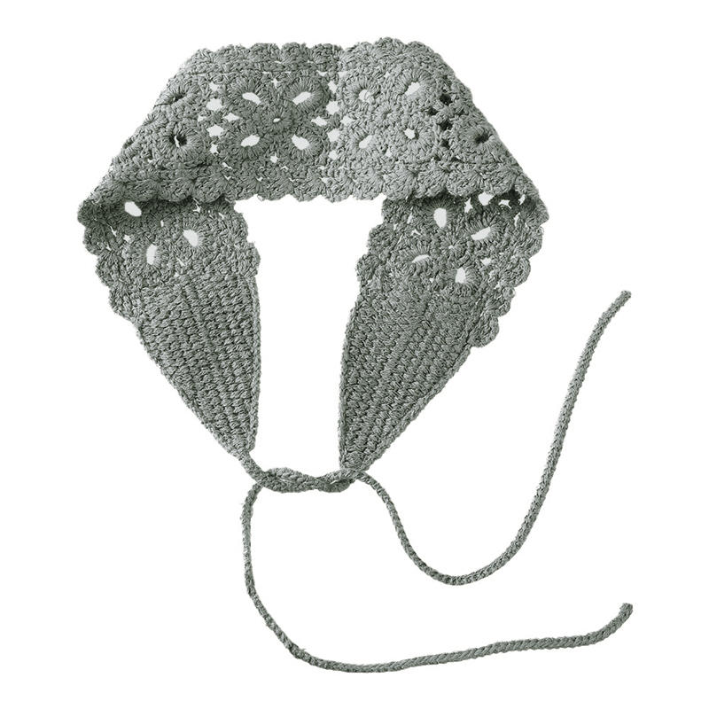 Enfärgade virkade hårband med blommor, stickat hårband för kvinnor, bandanas, huvudbonader, hårband för flickor, håraccessoarer: Gul