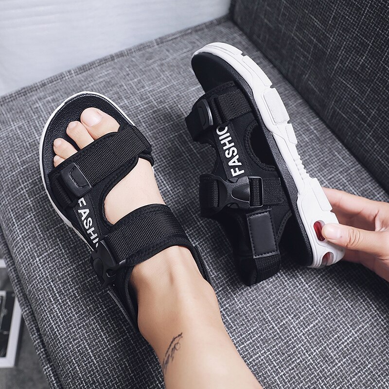 Men Sandals Summer Slipper Air Cusion Outdoor Sandal Men Sandal Casual Buckle Strap Comfortable Beach Shoe