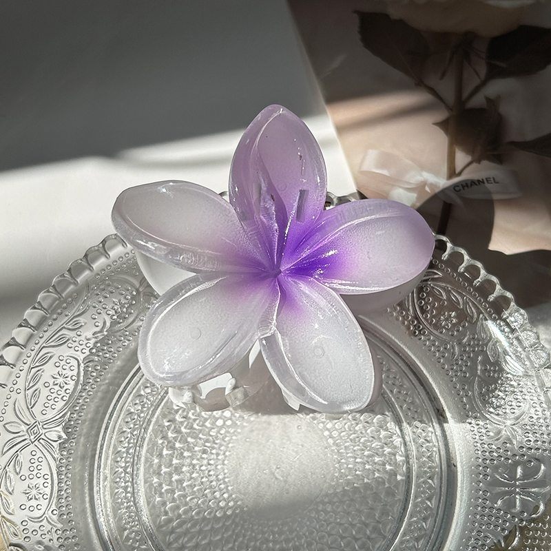 Pinces à cheveux fleur pour femmes, grande pince à cheveux bohème, épingles à cheveux, barrettes pour filles, accessoires pour cheveux de plage, vêtements de sauna, ,: COULEUR OR ROSE