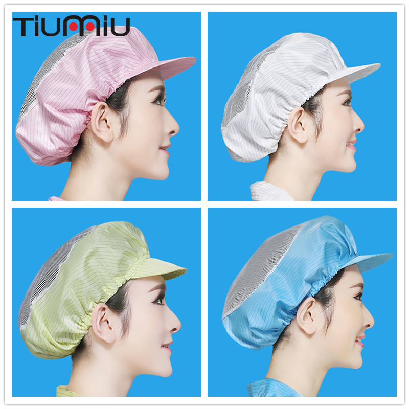 , tapas de malla para mujer, gorros de Cocina, Restaurante, panadería, camarero cocinero, gorros transpirables de fábrica, gorras de taller antiestáticas
