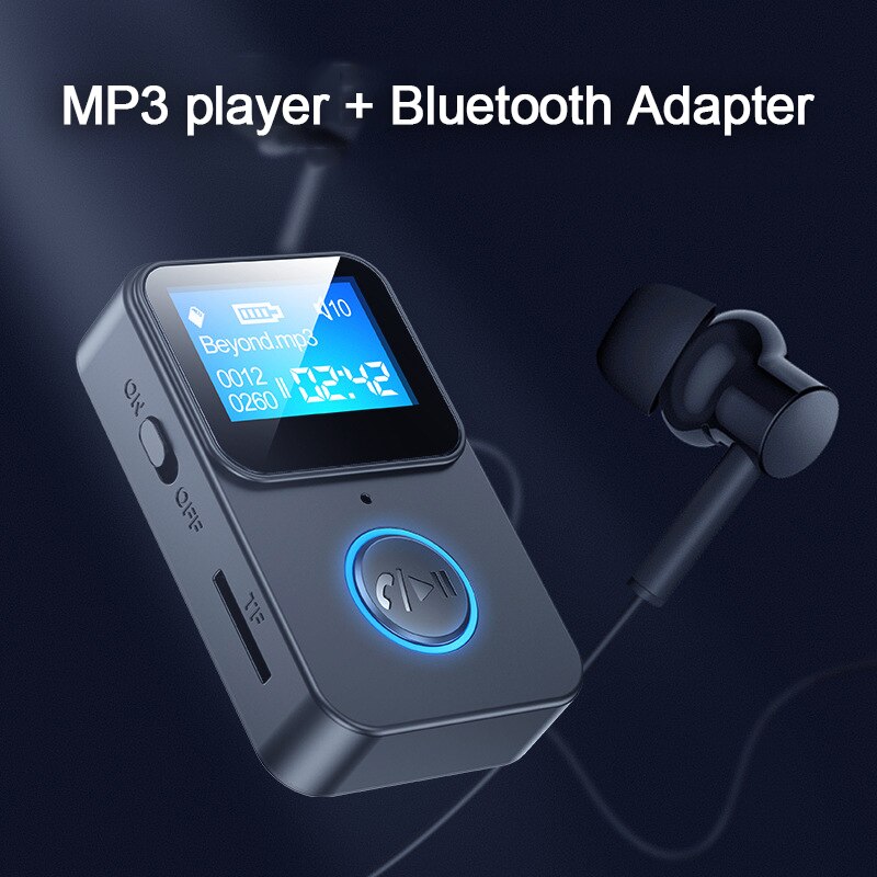 Mini MP3 Player Bluetooth 5.0 Student Sports Walkman Music player 8GB 16GB 32GB Clip TF Card AUX 3.5mm earphone Type-c