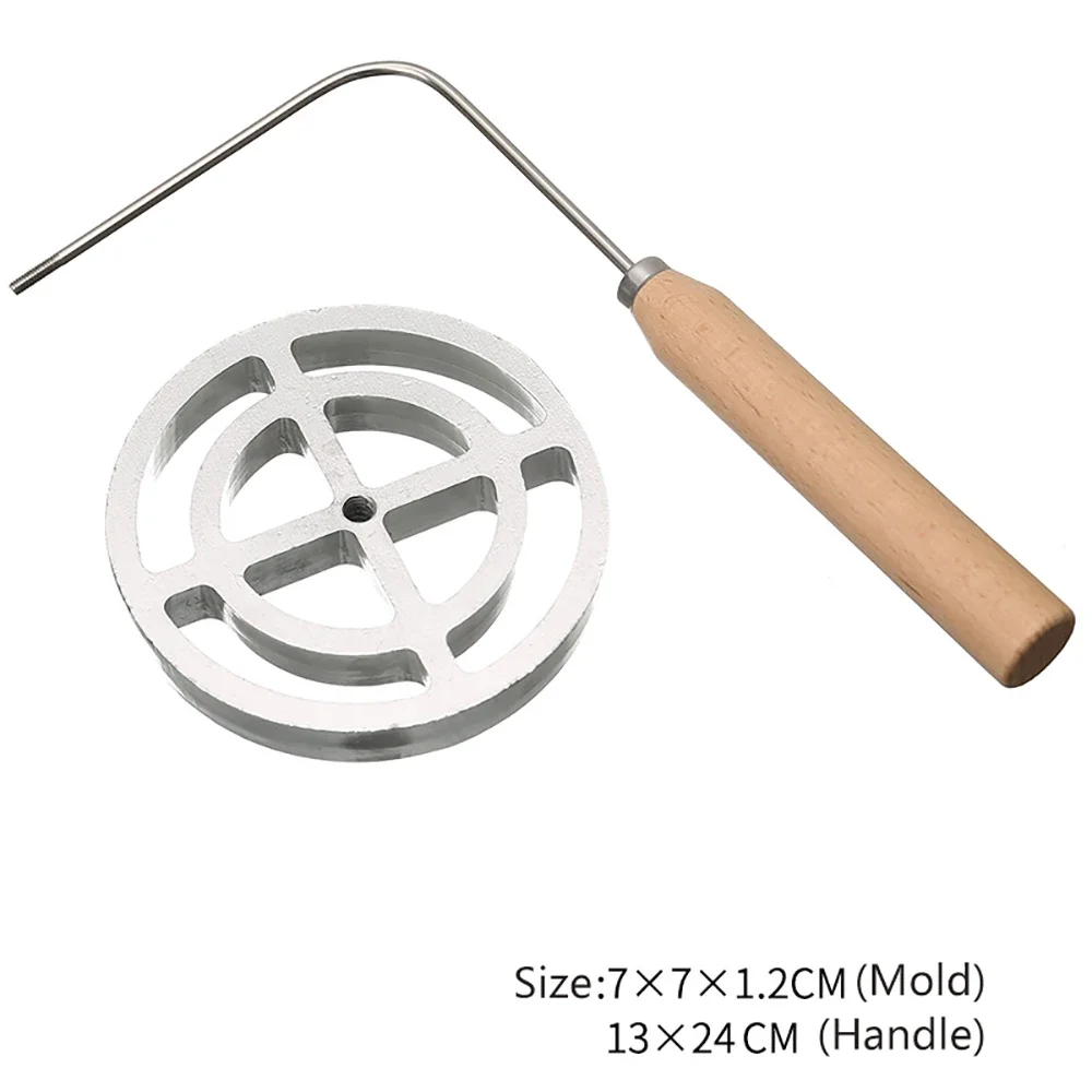 Aluminum Classic Rosette Iron Maker Waffle Timbale Molds Funnel Cake Ring Maker Cookie Bake Mold Bunuelos Mold Kitchen Gadgets: green