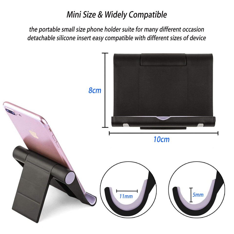 Universal- Faltbare Schreibtisch Telefon Halfter Halterung Ständer für Samsung S20 Plus Hinweis 20 Ultra IPhone 11 praktisch Tablette Schreibtisch Halfter