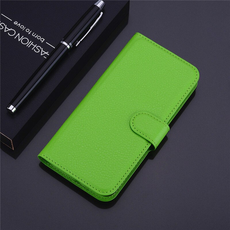 Funda de cuero Flip cartera caja del teléfono para Samsung Galaxy S4 Mini S 4 GT I9500 I9190 I9505 GT-I9500 GT-I9505 I9192 GT-I9190 s4Mini caso: For Samsung S4 / Green