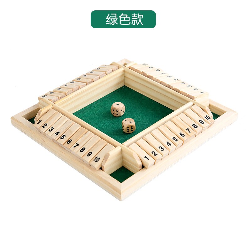 4 Zijdige Houten Bordspel Met 2 Dobbelstenen En Sloot De Doos Instructies Voor Volwassenen Classics Tafelblad Versie En Pub board Game