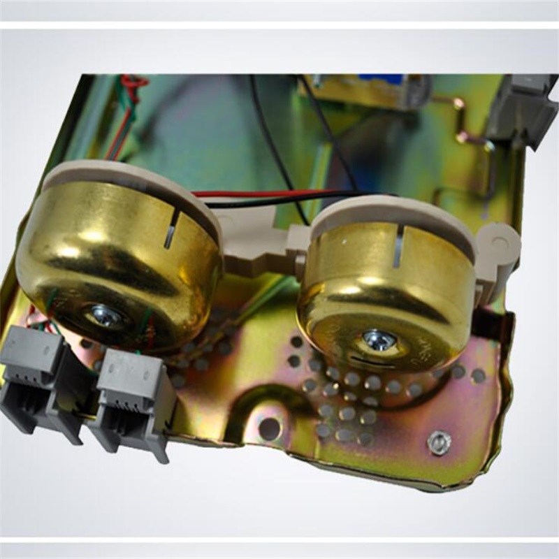 Old button type antique retro landline antique telephone American mechanical ringing European telephone