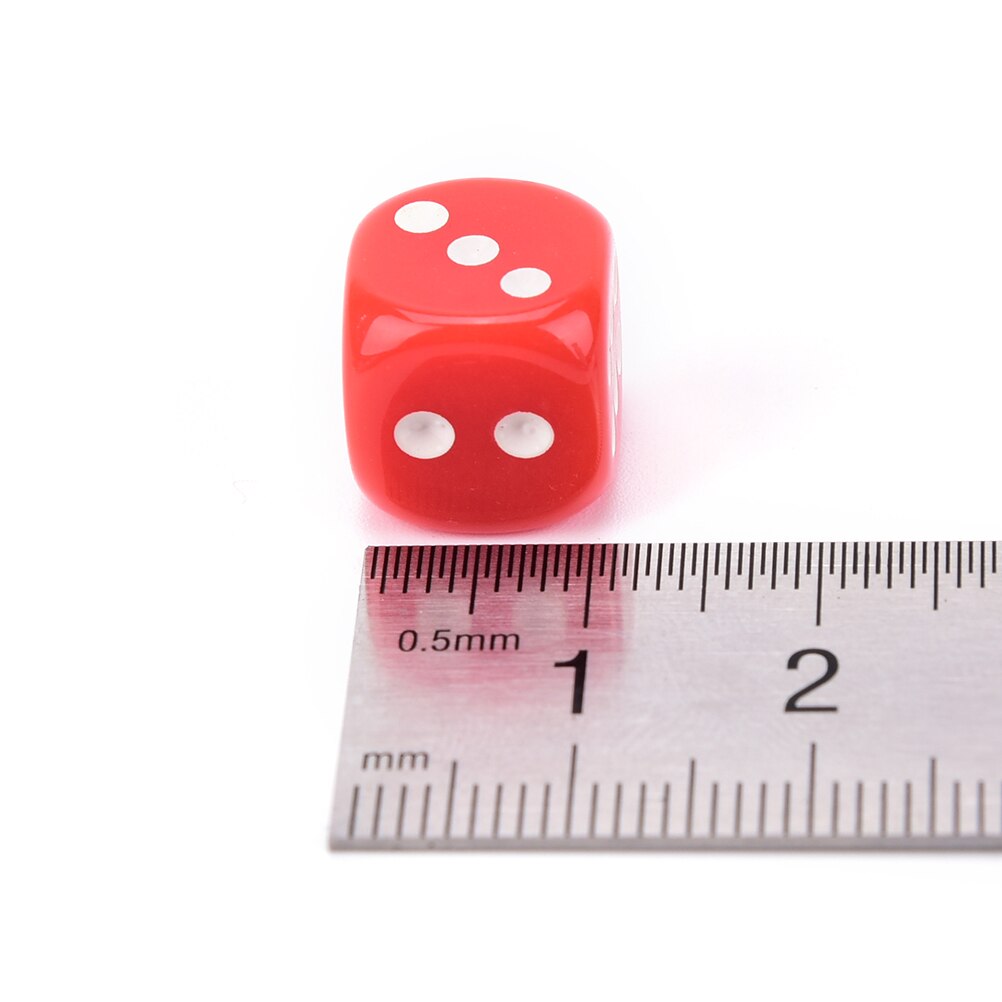 Game Dice 10 Pcs Acryl Transaprent D6 Dice, 6 Zijdig Gokken Kleine Dobbelstenen Voor Playing Game