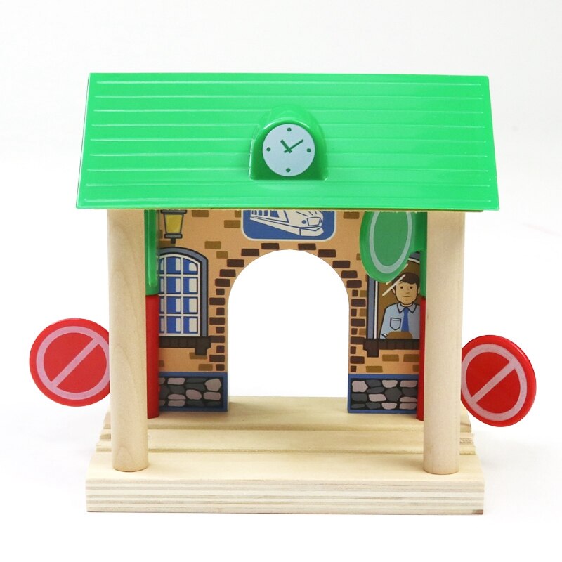 Houten Trein Spoor Accessoires Kinderen Speelgoed Trein Houten Trein Scène Model Voor Kinderen