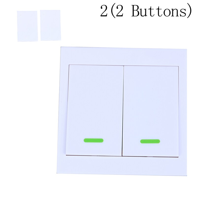 433Mhz 86 Wall Panel Wireless Remote Control Switch Transmitter 1 2 3 Button RF Receiver For Bedroom Ceiling Light Lamp: 2 Button Transmitter