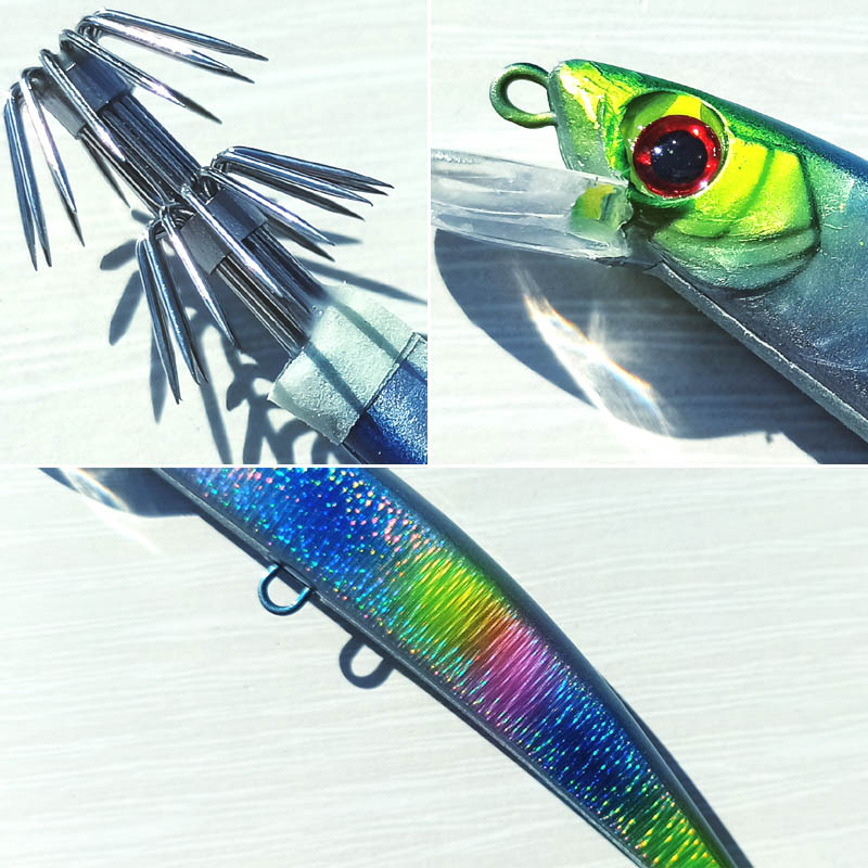 5 stks 14 cm/23g zinkende octopus jig inktvis jigs vissen inktvis lokt Harde vissen lokken sterke vishaak