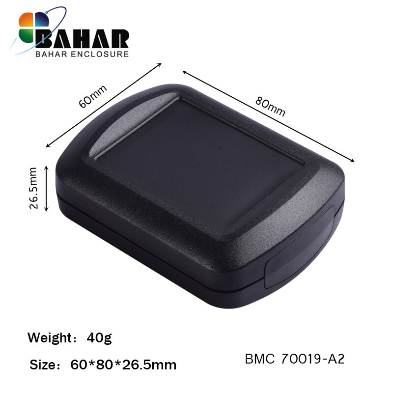 Small abs plastic wire junction box plastic electrical cabinet project box handheld enclosure diy box 60*80*26.5mm