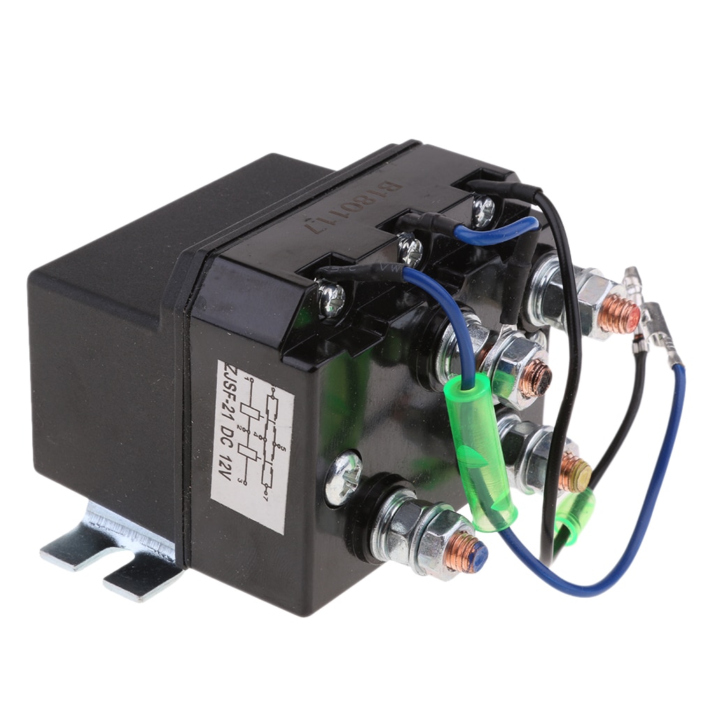 Cabrestante de 12V de CC de alta resistencia, relé de solenoide de marcha atrás, Contactor 200A ATV, cabrestante de camión, interruptor de pulgar basculante