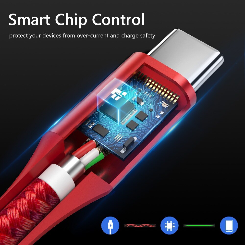 TIEGEM rodzaj usb C kabel do Samsung S9 S8 szybkie ładowanie typu C z ładowaniem telefonu komórkowego drut usb C kabel do xiaomi mi9 Redmi note 7
