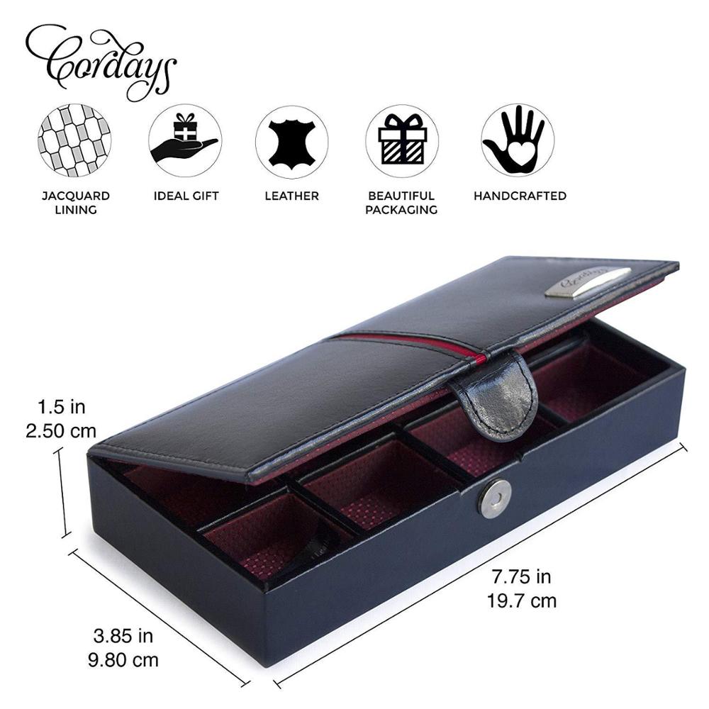 Cordays - Estuche Deluxe en Piel para Gemelos y Anillos Premium-