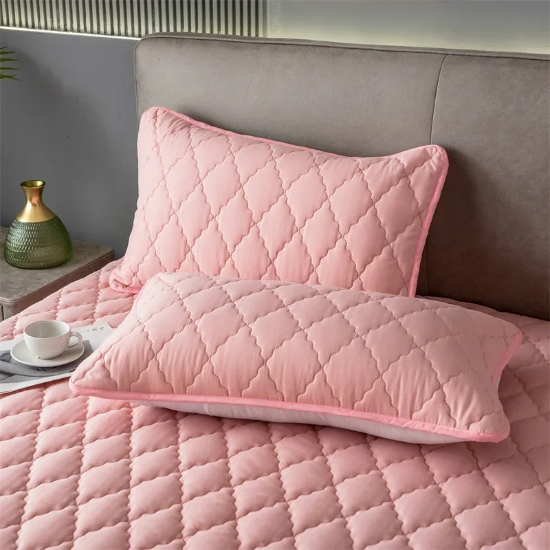 2 stk. vanntett putetrekk, flekkfri, maskinvaskbar, soveromsdekorasjon, egnet for barn og kjæledyr: 480*740mm / Rosa