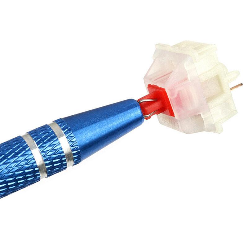 Cnc Plating Keycap Metalen Kolom Klem Opener Toetsenbord Schakelaar Houder Voor Gateron Kailh Cherry Mx Toetsenbord Computer Reparatie Tools