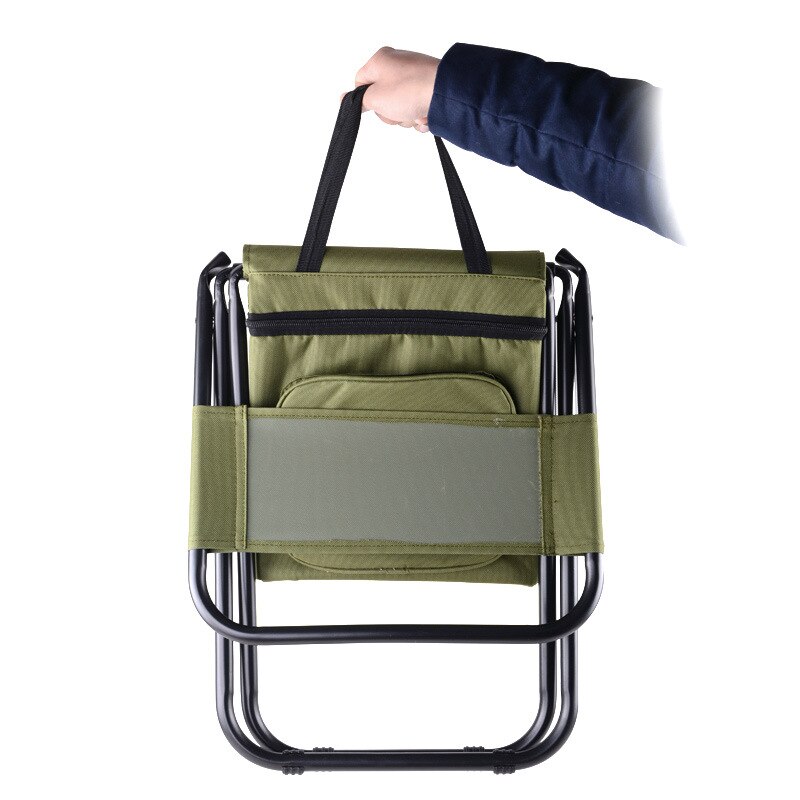 Outdoor Camping Chair Fishing Chair Folding Camping Stool Ice Thermos Bag Cooler Insulated Picnic Bag Hiking Seat Table Bag