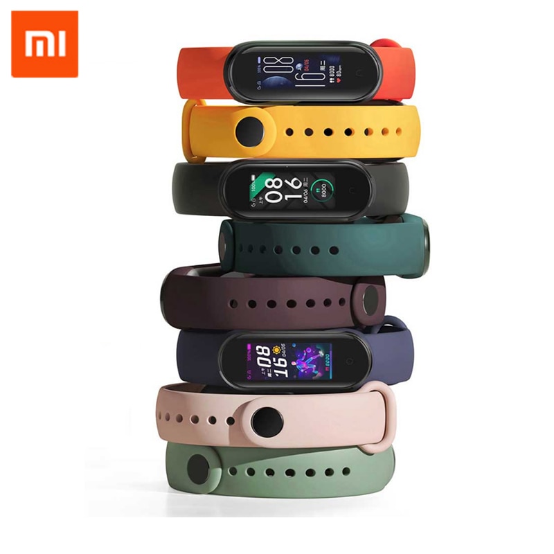 Xiaomi Originale Fascia 5 Braccialetto Intelligente AMOLED Schermo Variopinto di Frequenza Cardiaca Fitness Tracker Bluetooth 5.0 Impermeabile Miband5