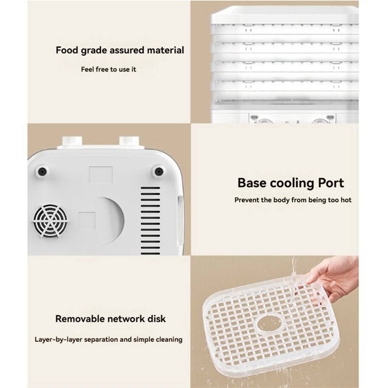 VELIF-Lebensmittel Gefriertrockner 360° ° Luftstrom-Trockner-Maschine für Süßigkeitssnacks mit einstellbarem Timer und Temperaturregelung