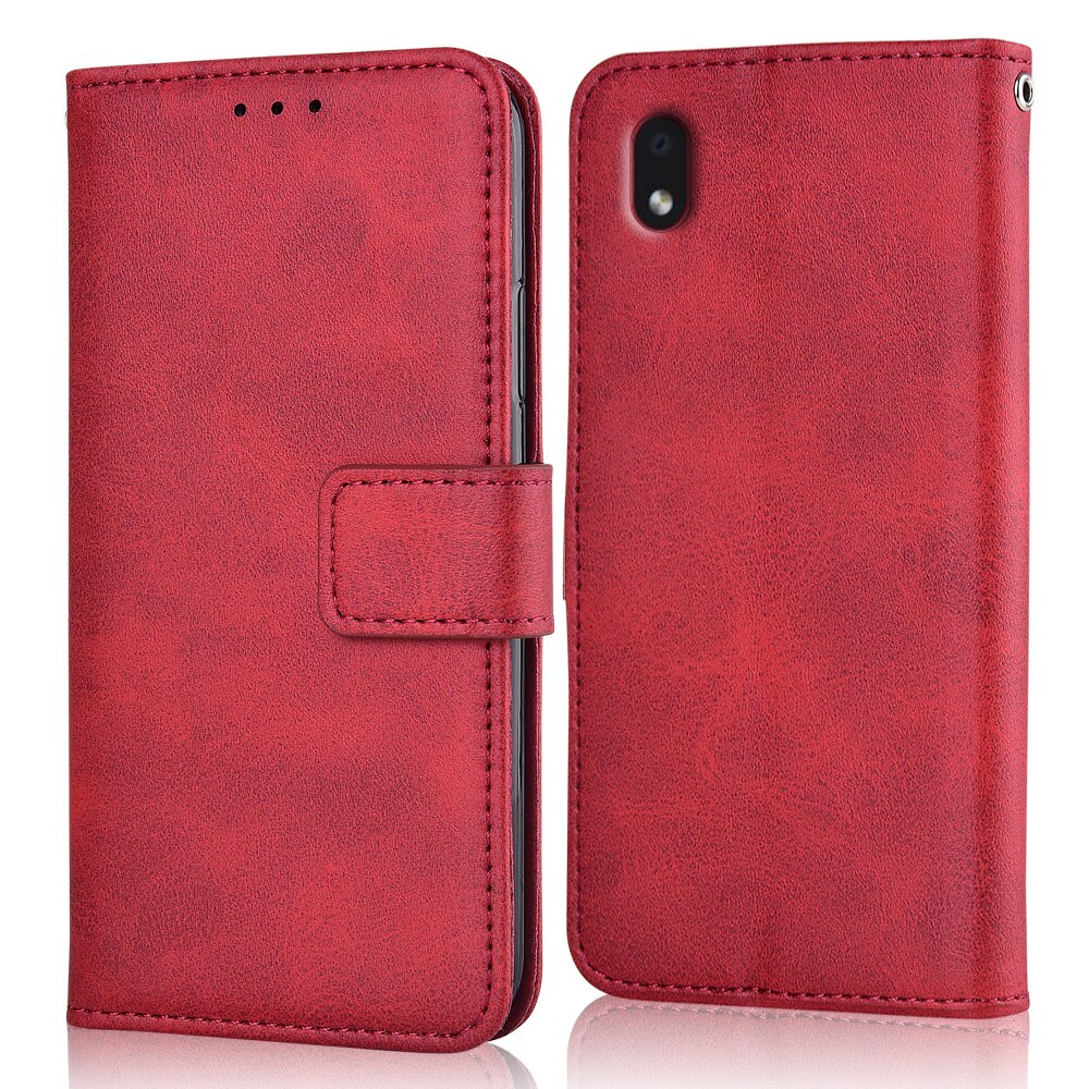 Phone Cover On Samsung Galaxy A01 Core Cover Fitted Case On Samsung A01 Core Cover Phone Bag For Samsung A01 Core Wallet Case: niu-Red