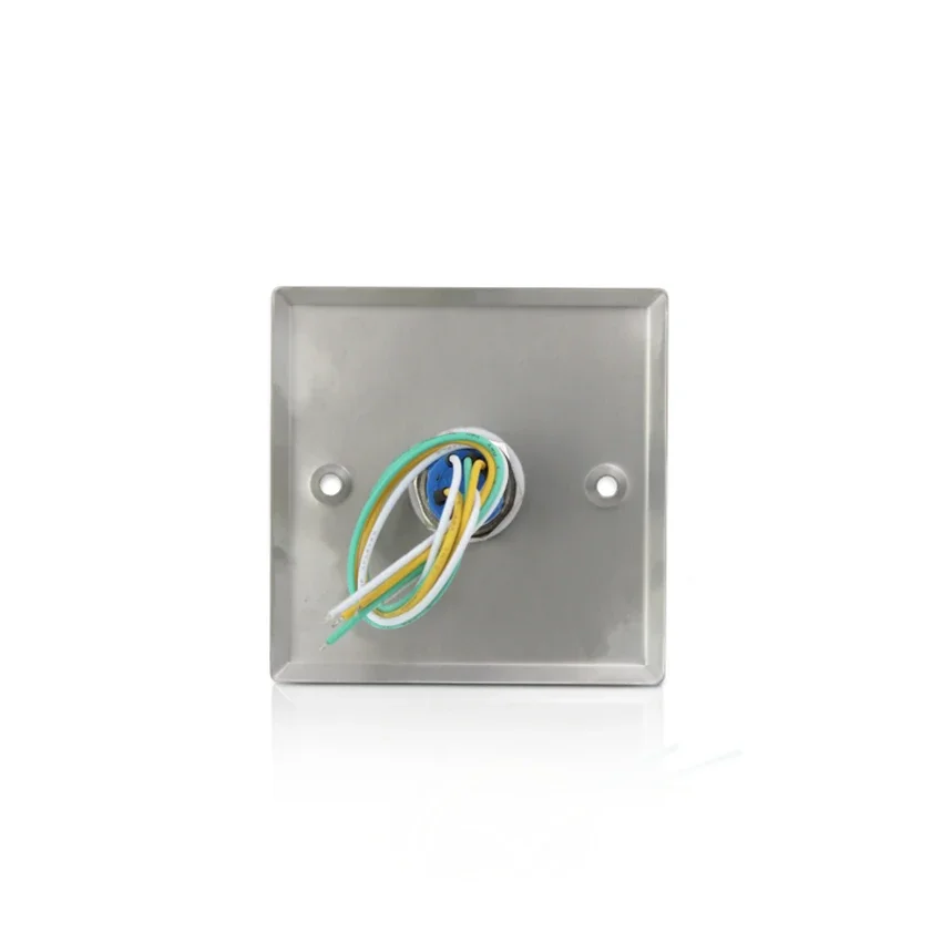 Access Control Switch Panel Mounted Stainless Steel Metal Key Rotary Selector Emergency Door 86mm Type Exit Button