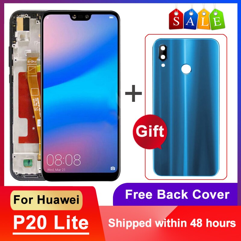Original 5.84&quot; For Huawei P20 Lite LCD Display Touch Screen Digitizer Assembly For Huawei P20Lite / Nova 3e Display Replacement