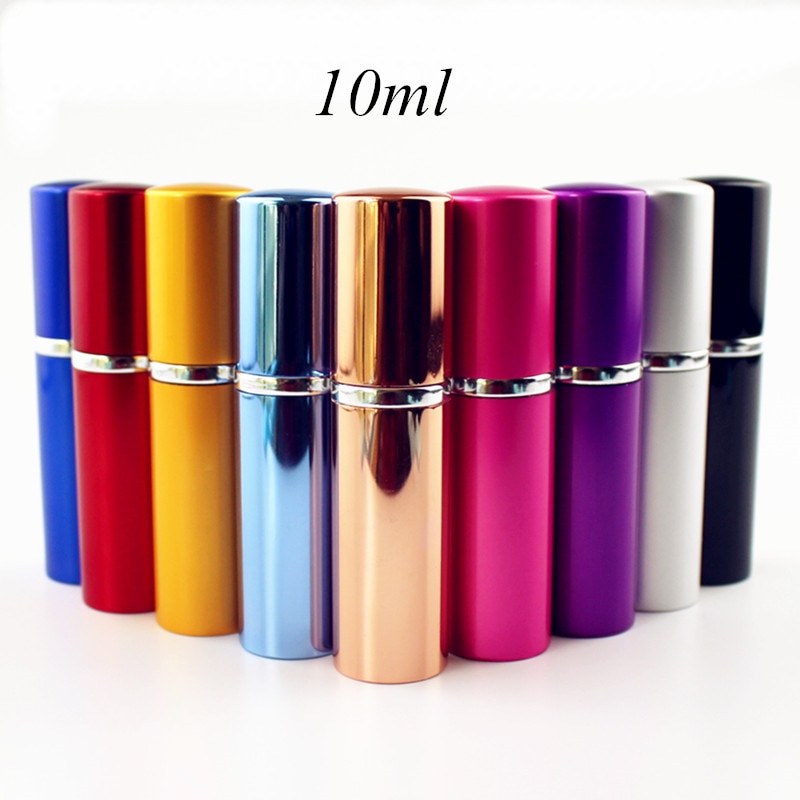 5ml 10ml parfum glazen fles reis aluminium spray verstuiver lege metalen parfum verstuiver draagbare